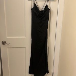Golden thoughts black maxi dress (hello molly)